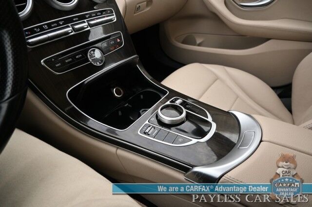 2017 Mercedes-Benz C 300 / AWD / Premium Pkg / Power & Heated Leather Seats / Navigation / Panoramic Sunroof / Blind Spot Alert / Bluetooth / Back Up Camera / Cruise Control / Keyless Entry / 31 MPG / Only 62K Miles Anchorage AK