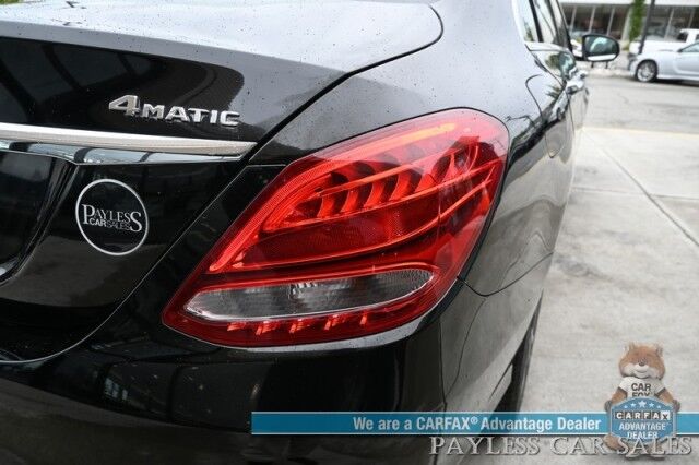 2017 Mercedes-Benz C 300 / AWD / Premium Pkg / Power & Heated Leather Seats / Navigation / Panoramic Sunroof / Blind Spot Alert / Bluetooth / Back Up Camera / Cruise Control / Keyless Entry / 31 MPG / Only 62K Miles Anchorage AK