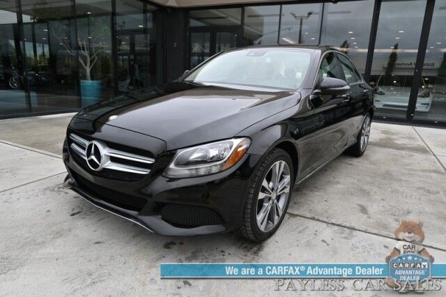 2017 Mercedes-Benz C 300 / AWD / Premium Pkg / Power & Heated Leather Seats / Navigation / Panoramic Sunroof / Blind Spot Alert / Bluetooth / Back Up Camera / Cruise Control / Keyless Entry / 31 MPG / Only 62K Miles Anchorage AK