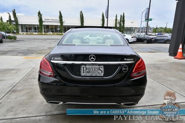 2017 Mercedes-Benz C 300 / AWD / Premium Pkg / Power & Heated Leather Seats / Navigation / Panoramic Sunroof / Blind Spot Alert / Bluetooth / Back Up Camera / Cruise Control / Keyless Entry / 31 MPG / Only 62K Miles Anchorage AK