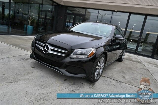 2017 Mercedes-Benz C 300 / AWD / Premium Pkg / Power & Heated Leather Seats / Navigation / Panoramic Sunroof / Blind Spot Alert / Bluetooth / Back Up Camera / Cruise Control / Keyless Entry / 31 MPG / Only 62K Miles Anchorage AK