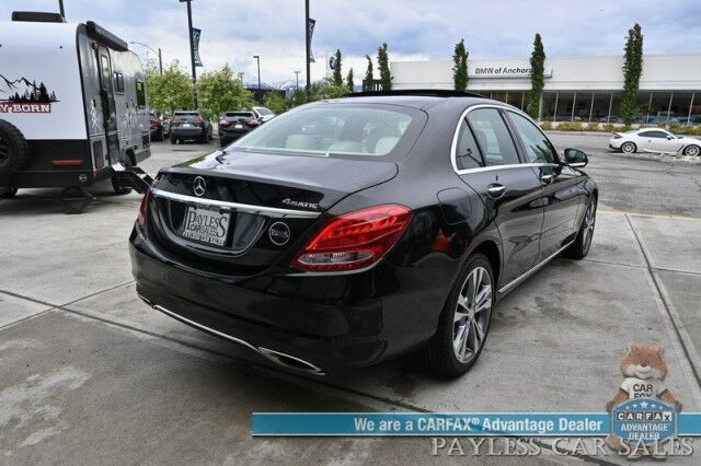 2017 Mercedes-Benz C 300 / AWD / Premium Pkg / Power & Heated Leather Seats / Navigation / Panoramic Sunroof / Blind Spot Alert / Bluetooth / Back Up Camera / Cruise Control / Keyless Entry / 31 MPG / Only 62K Miles Anchorage AK