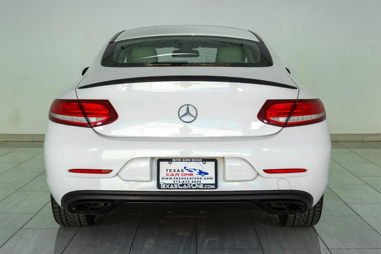 2017 Mercedes-Benz C300 Coupe SPORT BLIND SPOT PANORAMA LEATHER HEATED SEATS REAR CAMERA KEYLE Carrollton TX