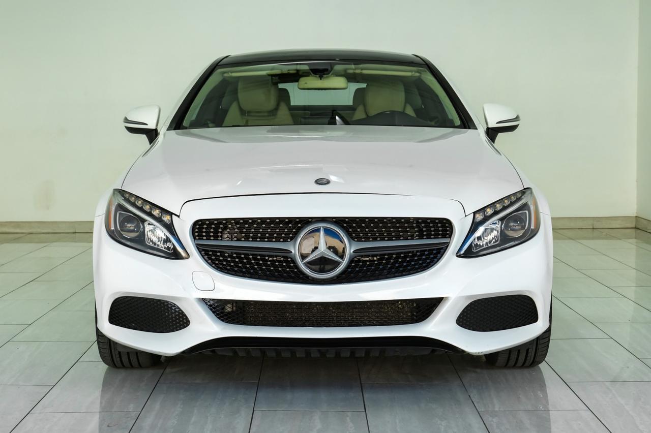 2017 Mercedes-Benz C300 Coupe SPORT BLIND SPOT PANORAMA LEATHER HEATED SEATS REAR CAMERA KEYLE Carrollton TX