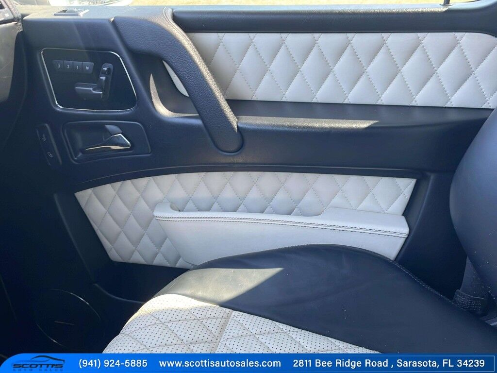 2017 Mercedes-Benz G-Class AMG G 63~ACCIDENT AVOIDANCE SYSTEMS~ADJ LUMBAR SUPPORT~APPROACH LIGHTS~AUTO START/STOP~CRASH SENSORS~FULL SIZE SPARE TIRE~HEATED SEATS~MOONROOF/ SUNROOF~PREMIUM LEATHER SEATS~RUNNING BOARDS~TURBOCHARGER~LOW MILES Sarasota FL