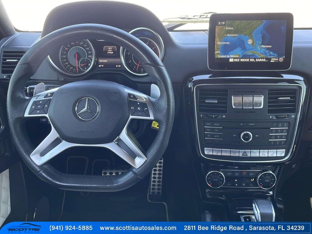 2017 Mercedes-Benz G-Class AMG G 63~ACCIDENT AVOIDANCE SYSTEMS~ADJ LUMBAR SUPPORT~APPROACH LIGHTS~AUTO START/STOP~CRASH SENSORS~FULL SIZE SPARE TIRE~HEATED SEATS~MOONROOF/ SUNROOF~PREMIUM LEATHER SEATS~RUNNING BOARDS~TURBOCHARGER~LOW MILES Sarasota FL
