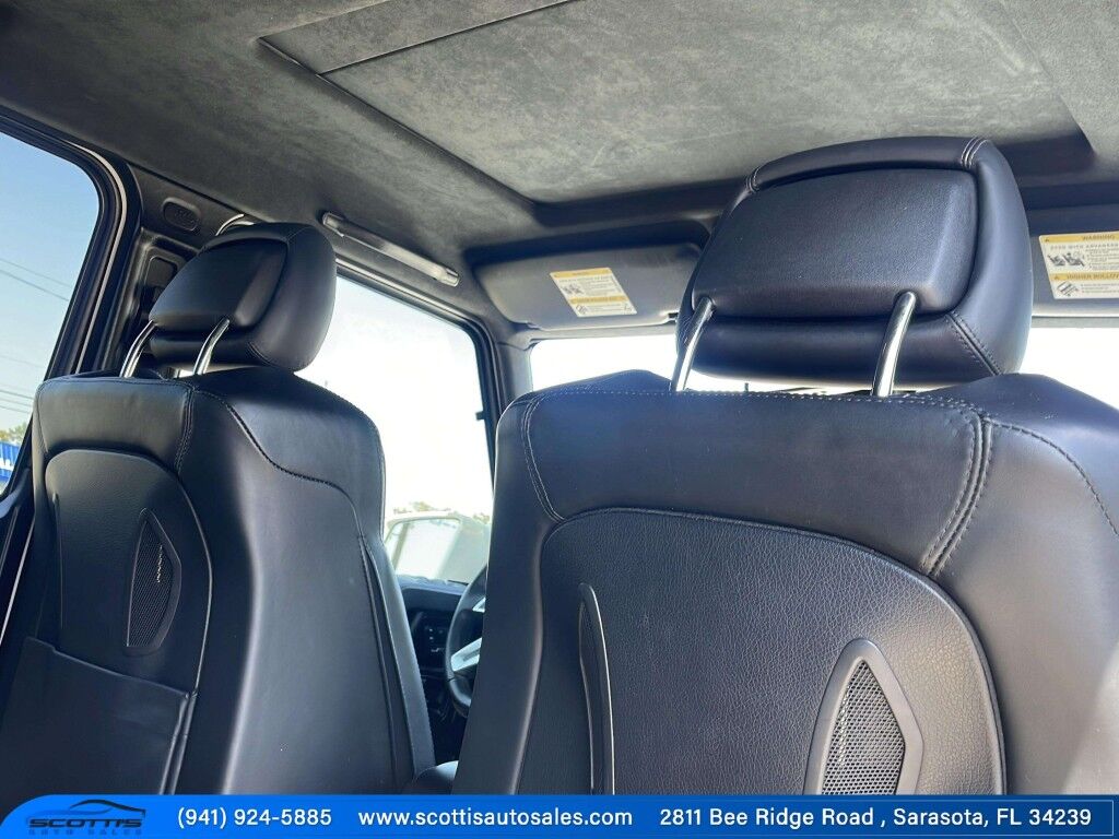 2017 Mercedes-Benz G-Class AMG G 63~ACCIDENT AVOIDANCE SYSTEMS~ADJ LUMBAR SUPPORT~APPROACH LIGHTS~AUTO START/STOP~CRASH SENSORS~FULL SIZE SPARE TIRE~HEATED SEATS~MOONROOF/ SUNROOF~PREMIUM LEATHER SEATS~RUNNING BOARDS~TURBOCHARGER~LOW MILES Sarasota FL