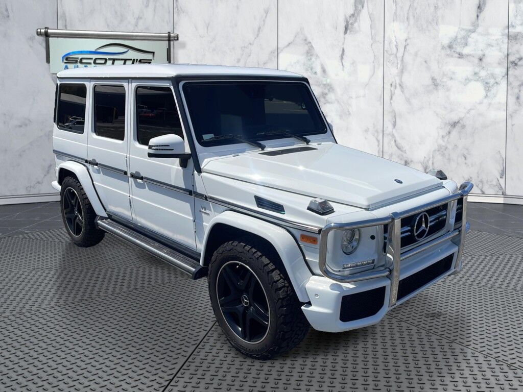 2017 Mercedes-Benz G-Class AMG G 63~ACCIDENT AVOIDANCE SYSTEMS~ADJ LUMBAR SUPPORT~APPROACH LIGHTS~AUTO START/STOP~CRASH SENSORS~FULL SIZE SPARE TIRE~HEATED SEATS~MOONROOF/ SUNROOF~PREMIUM LEATHER SEATS~RUNNING BOARDS~TURBOCHARGER~LOW MILES Sarasota FL