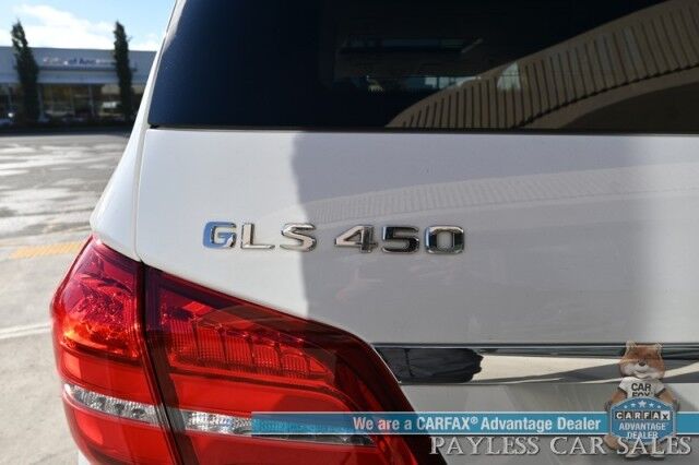 2017 Mercedes-Benz GLS 450 / AWD / Appearance Pkg / Power & Heated Leather Seats / Heated Steering Wheel / NAV / Sunroof / Harman Kardon / Blind Spot Alert / Bluetooth / Back Up Camera / Keyless Entry & Start / 3rd Row / Seats 7 / Tow Pkg / 1-Owner Anchorage AK 2017 Mercedes-Benz GLS 450 / AWD / Appearance Pkg / Power & Heated Leather Seats / Heated Steering Wheel / NAV / Sunroof / Harman Kardon / Blind Spot Alert / Bluetooth / Back Up Camera / Keyless Entry & Start / 3rd Row / Seats 7 / Tow Pkg / 1-Owner Anchorage AK