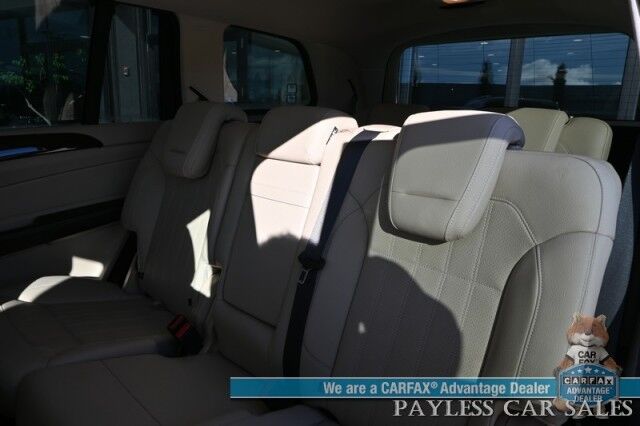 2017 Mercedes-Benz GLS 450 / AWD / Heated Leather Seats & Steering Wheel / NAV / Sunroof / Harman Kardon Speakers / Blind Spot Alert / 3rd Row / Seats 7 / Bluetooth / Back Up Camera / Keyless Entry & Start / Tow Pkg / 1-Owner Anchorage AK