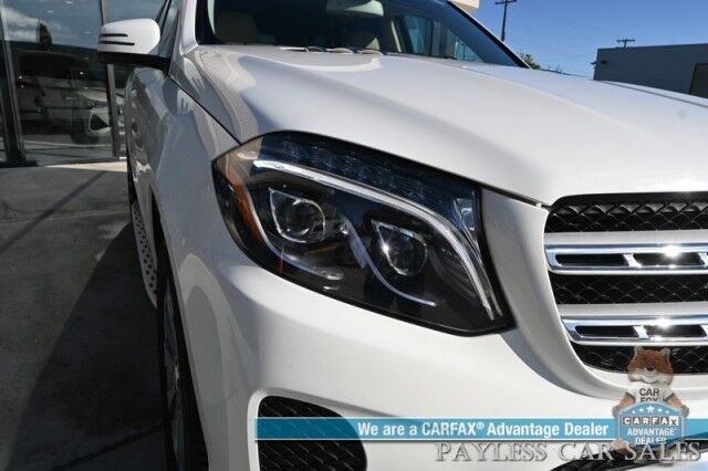 2017 Mercedes-Benz GLS 450 / AWD / Heated Leather Seats & Steering Wheel / NAV / Sunroof / Harman Kardon Speakers / Blind Spot Alert / 3rd Row / Seats 7 / Bluetooth / Back Up Camera / Keyless Entry & Start / Tow Pkg / 1-Owner Anchorage AK