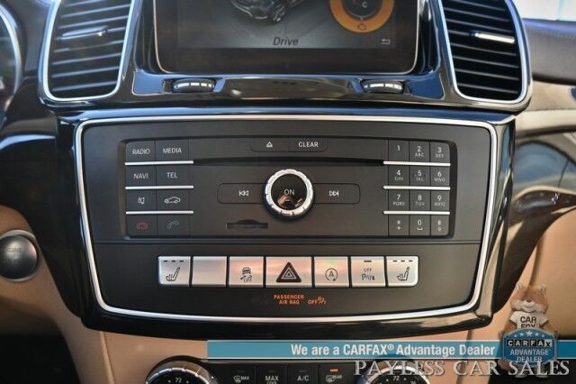 2017 Mercedes-Benz GLS 450 / AWD / Heated Leather Seats & Steering Wheel / NAV / Sunroof / Harman Kardon Speakers / Blind Spot Alert / 3rd Row / Seats 7 / Bluetooth / Back Up Camera / Keyless Entry & Start / Tow Pkg / 1-Owner Anchorage AK