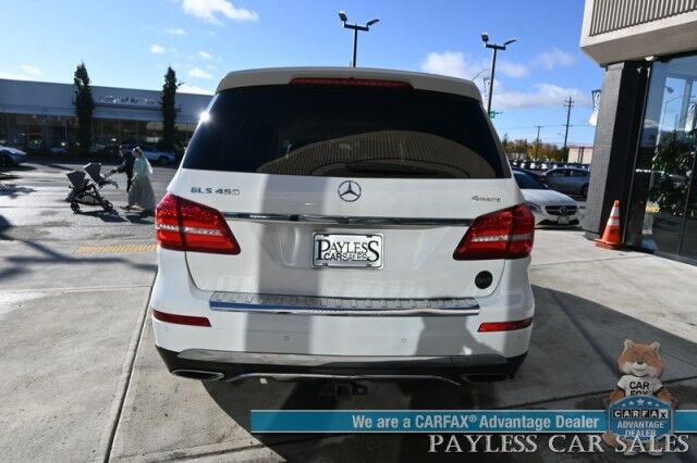 2017 Mercedes-Benz GLS 450 / AWD / Heated Leather Seats & Steering Wheel / NAV / Sunroof / Harman Kardon Speakers / Blind Spot Alert / 3rd Row / Seats 7 / Bluetooth / Back Up Camera / Keyless Entry & Start / Tow Pkg / 1-Owner Anchorage AK