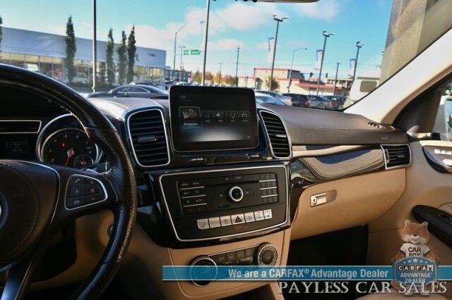 2017 Mercedes-Benz GLS 450 / AWD / Heated Leather Seats & Steering Wheel / NAV / Sunroof / Harman Kardon Speakers / Blind Spot Alert / 3rd Row / Seats 7 / Bluetooth / Back Up Camera / Keyless Entry & Start / Tow Pkg / 1-Owner Anchorage AK
