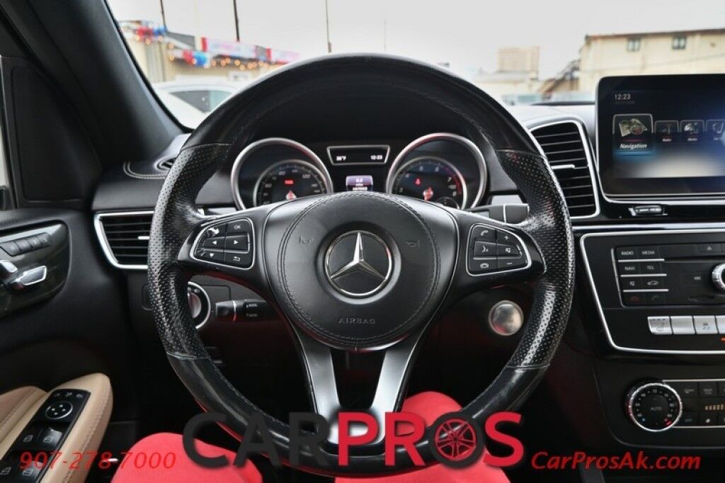 2017 Mercedes-Benz GLS 450 4MATIC AWD - Premium Pkg - Power & Heated Leather Seats - 3-Zone Climate Control - Navigation - Bluetooth - 360 Surround View Camera - Blind Sport Alert - Push Button Start - Power 3rd Row Seating - Seats 7 - Power Liftgate - Tow Pkg Anchorage AK