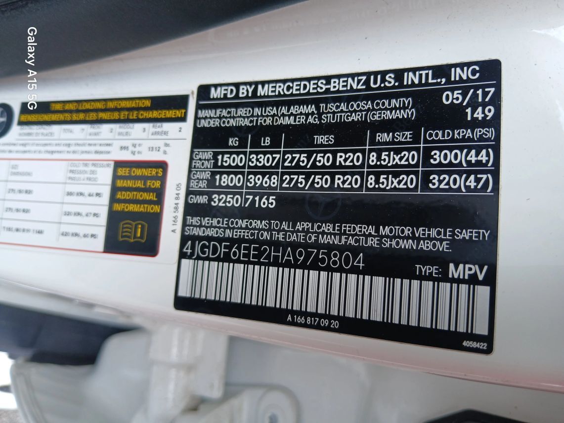 2017 Mercedes-Benz GLS GLS 450 Sport Utility 4D Maitland FL