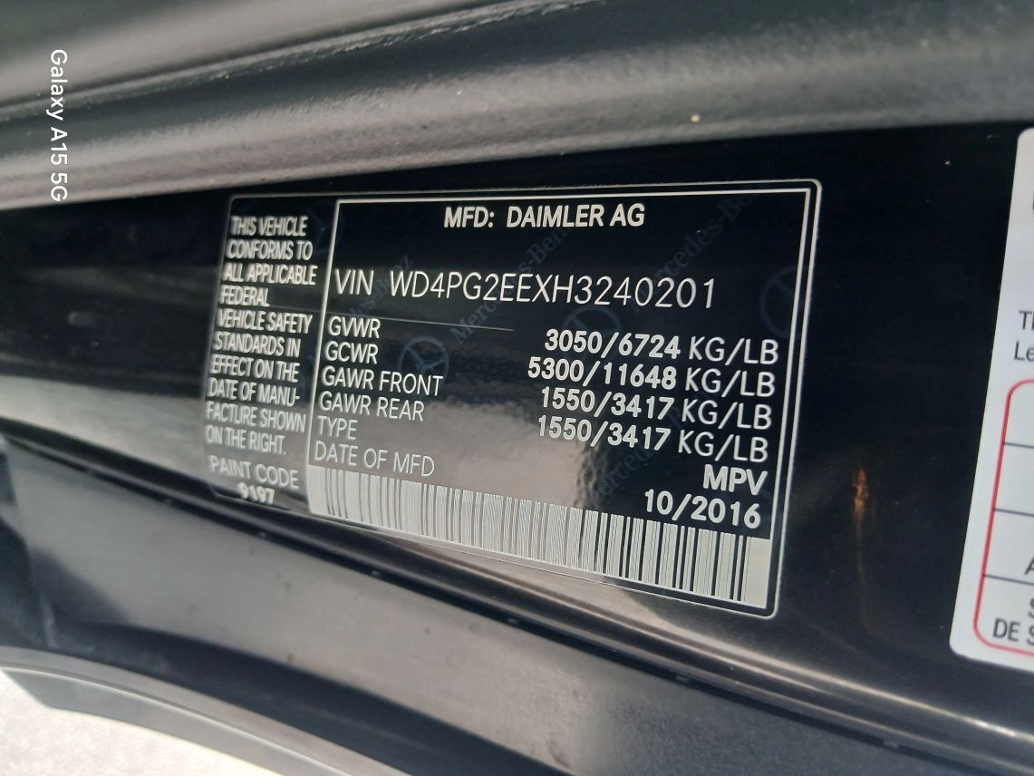 2017 Mercedes-Benz Metris Passenger Van 4D Maitland FL