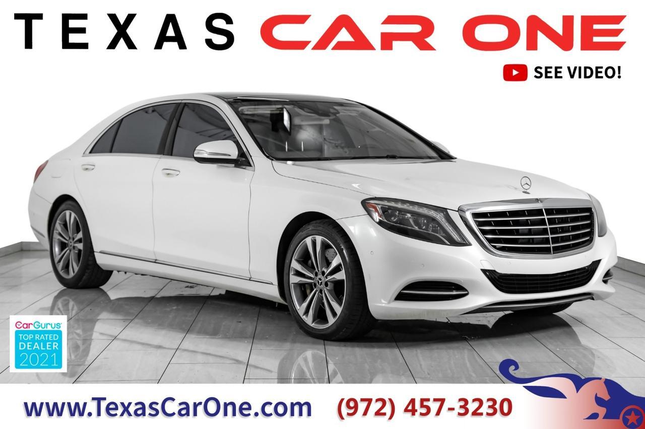 2017 Mercedes-Benz S 550 4MATIC PREMIUM PKG WARMTH & COMFORT PKG NAVIGATION PANORAMA LEATHER HEATED AND COOLED SEATS