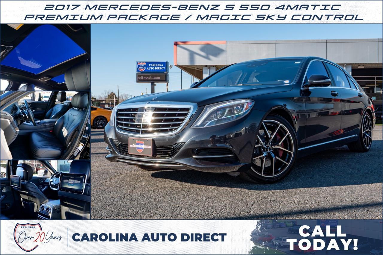 2017 Mercedes-Benz S 550 4MATIC / Premium Package / Magic SKY Control!