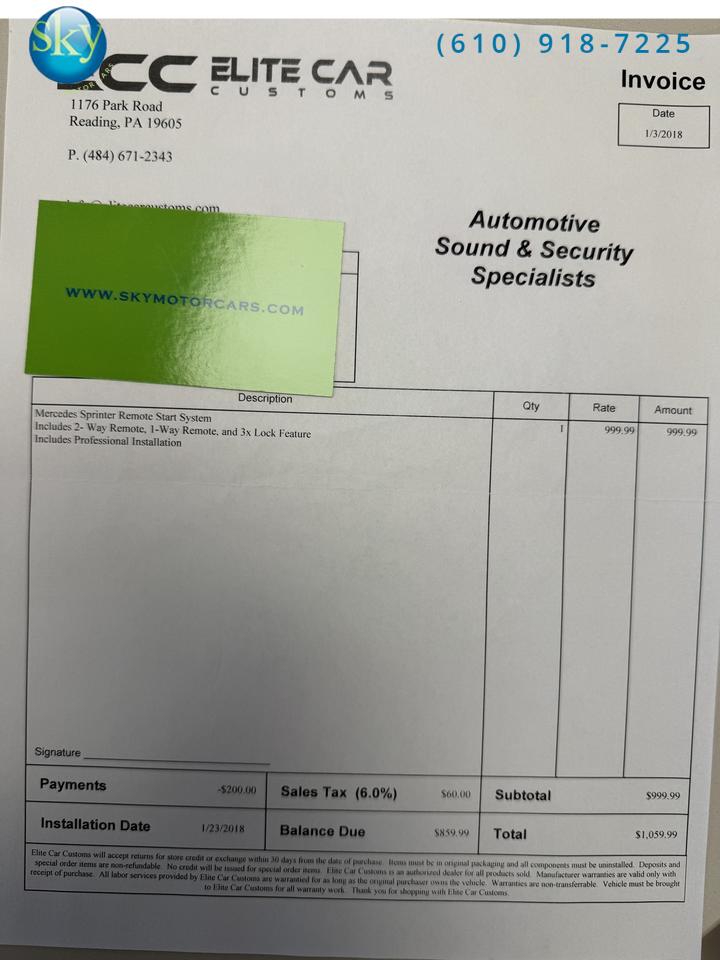 2017 Mercedes-Benz Sprinter Passenger Van 4x4 BraunAbility Power Wheelchair Access Van West Chester PA