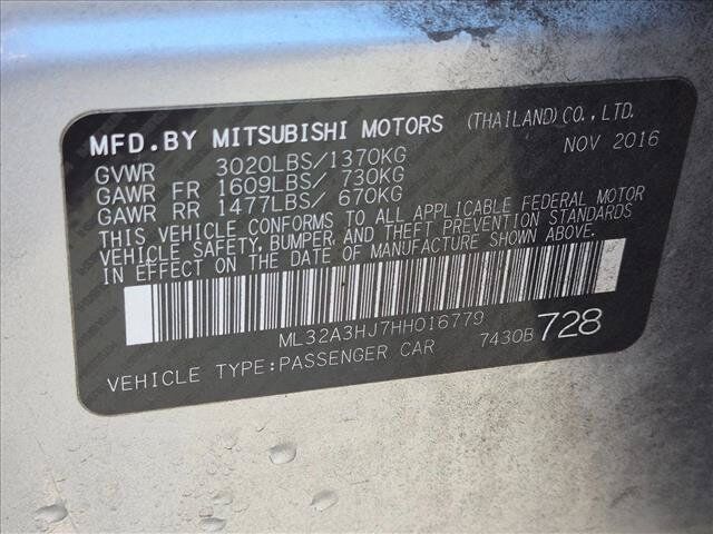 2017 Mitsubishi Mirage ES Roseville CA