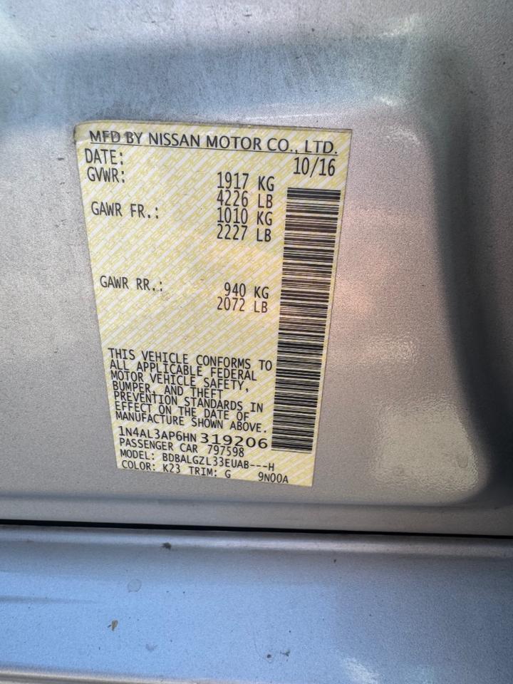 2017 Nissan Altima 2.5 S Austin TX