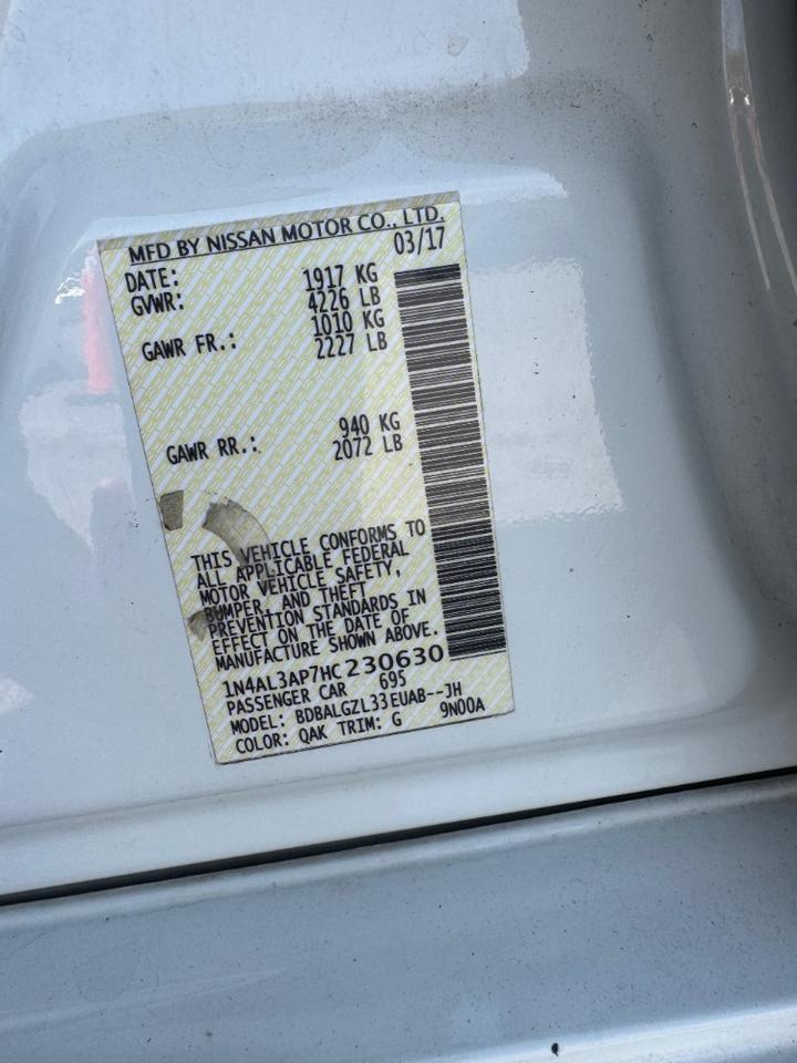 2017 Nissan Altima 2.5 S Austin TX