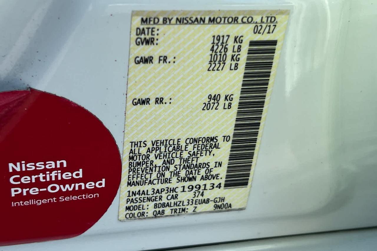 2017 Nissan Altima 2.5 SR Roseville CA