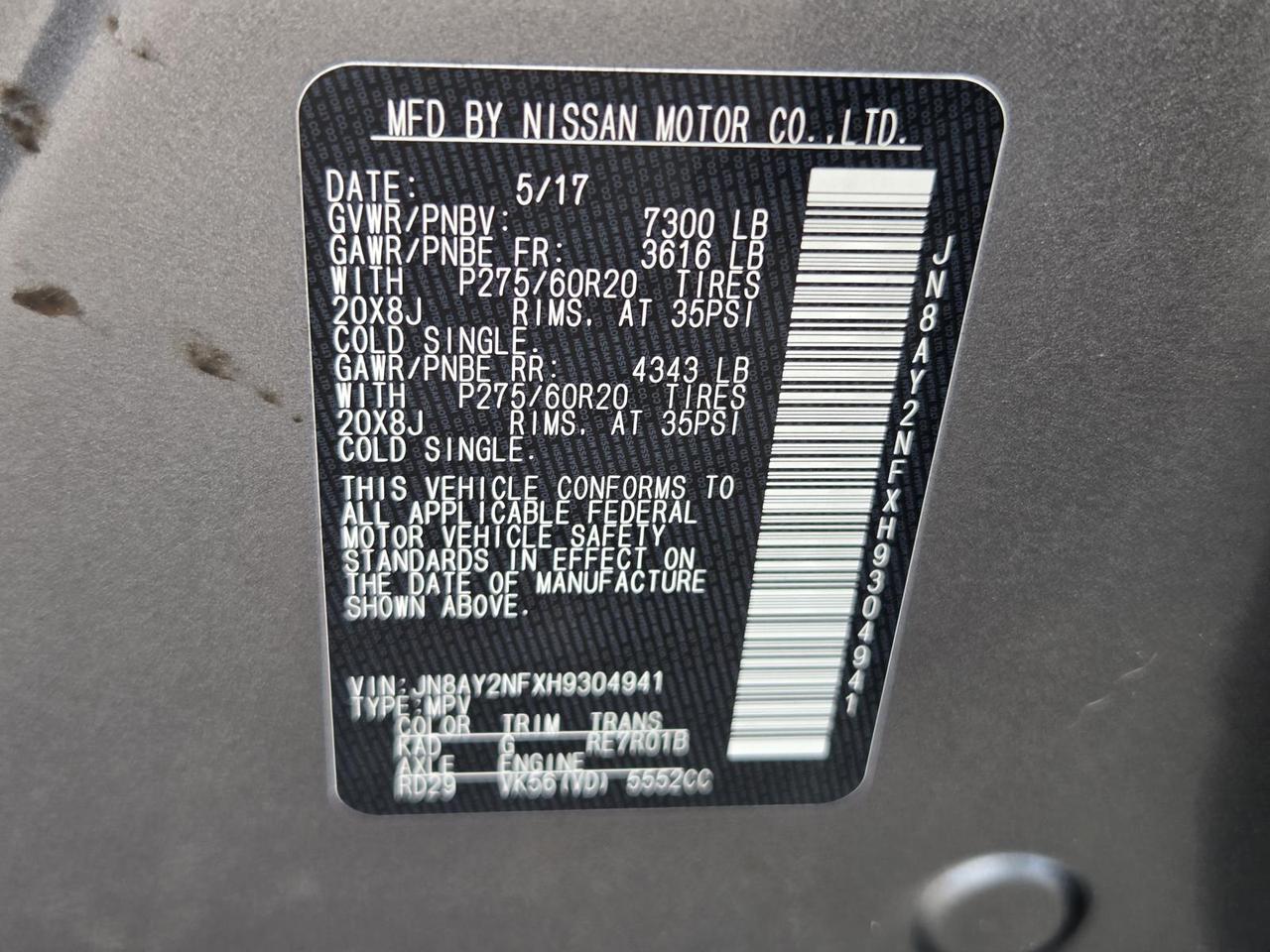 2017 Nissan Armada 4x2 Platinum Beeville TX