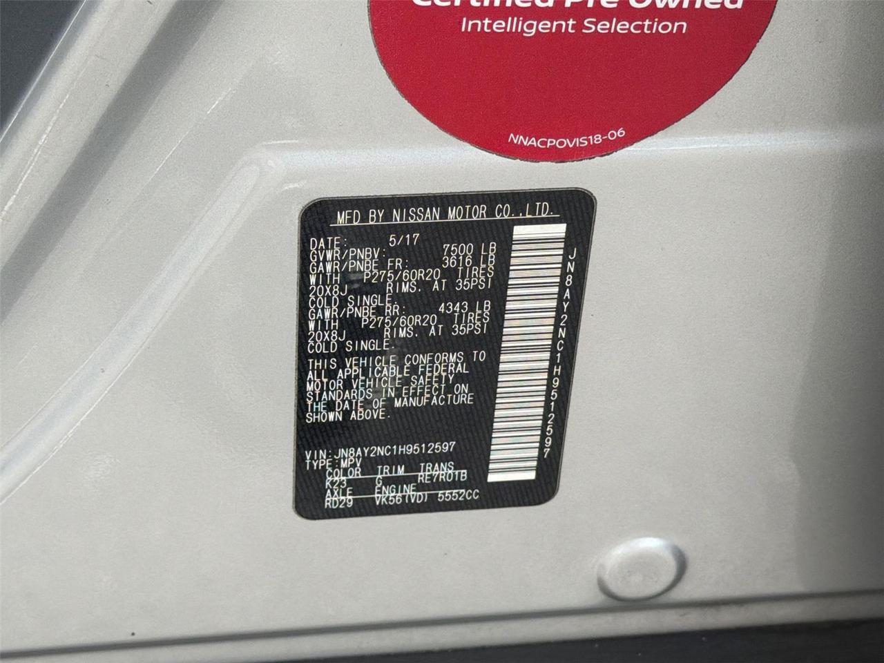 2017 Nissan Armada Platinum Hagerstown MD