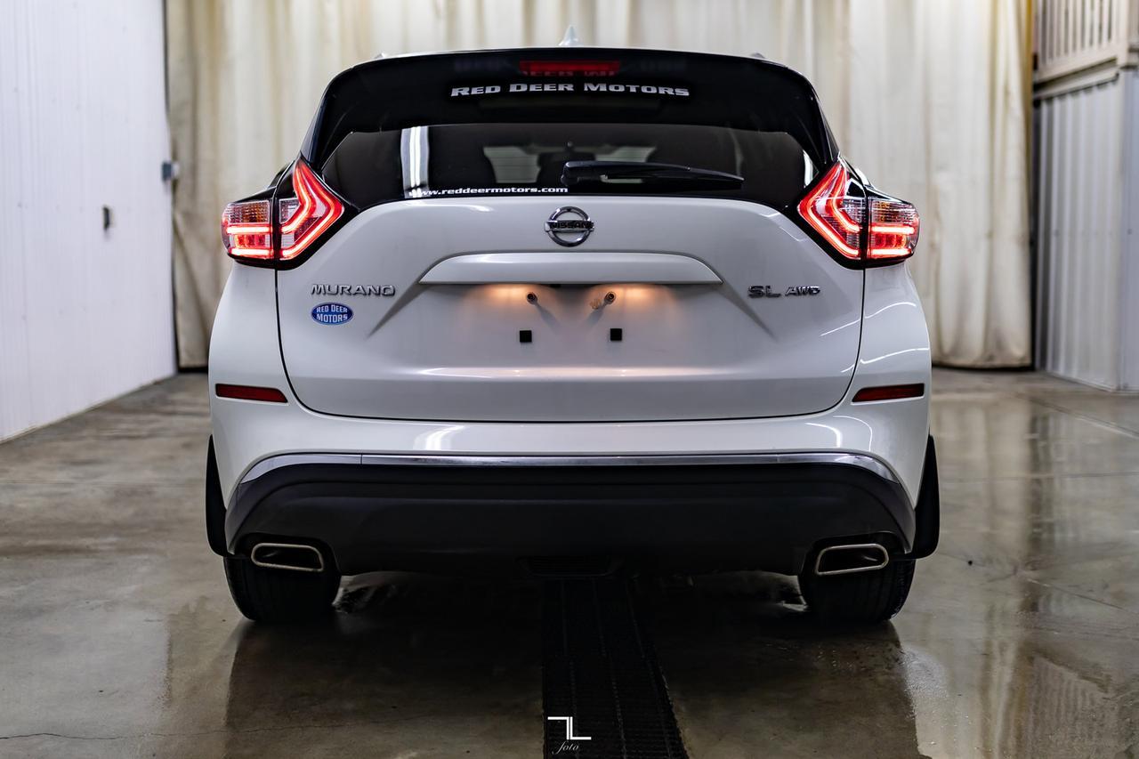 2017 Nissan Murano AWD SL Leather Roof Nav BCam Red Deer AB