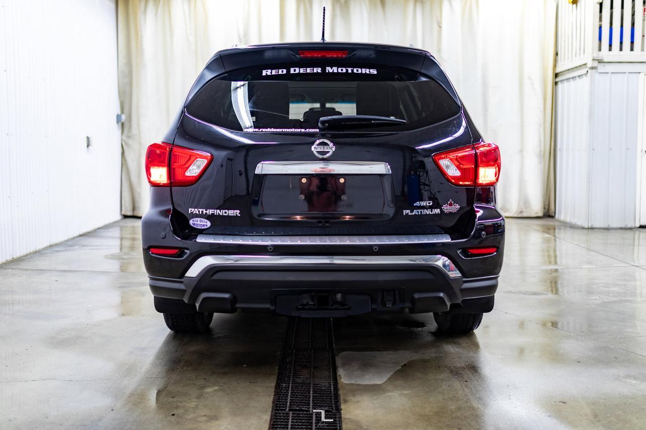 2017 Nissan Pathfinder AWD Platinum Midnight Leather Roof Nav BCam Red Deer AB