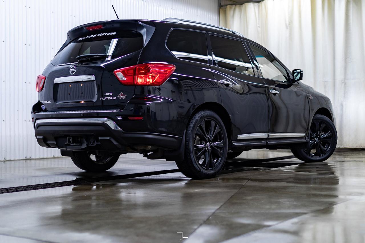 2017 Nissan Pathfinder AWD Platinum Midnight Leather Roof Nav BCam Red Deer AB