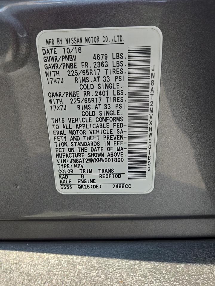 2017 Nissan Rogue S Glen Burnie MD