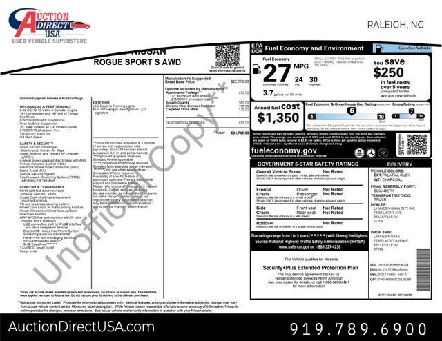 2017 Nissan Rogue Sport S Raleigh NC