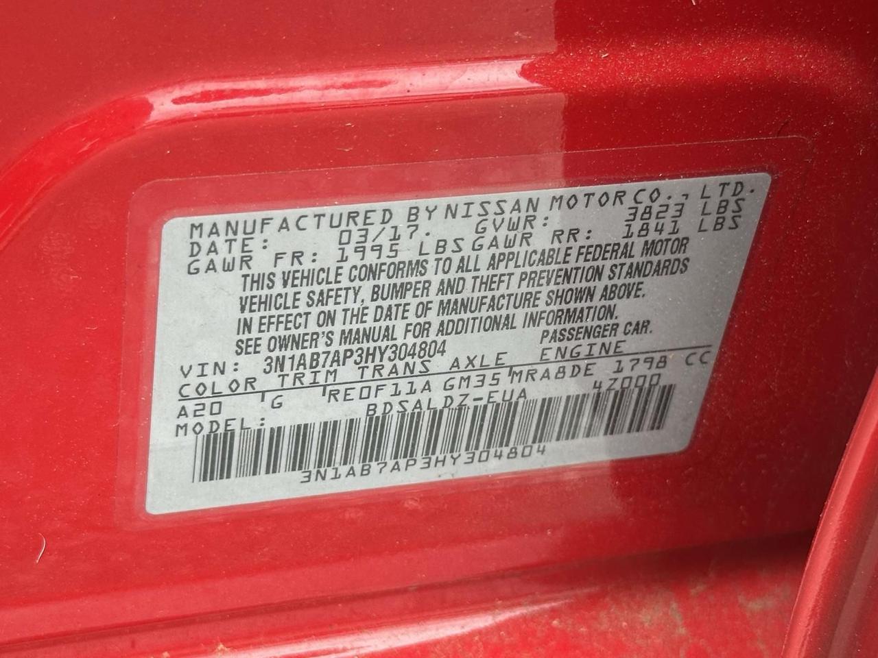 2017 Nissan Sentra SV Alexandria VA
