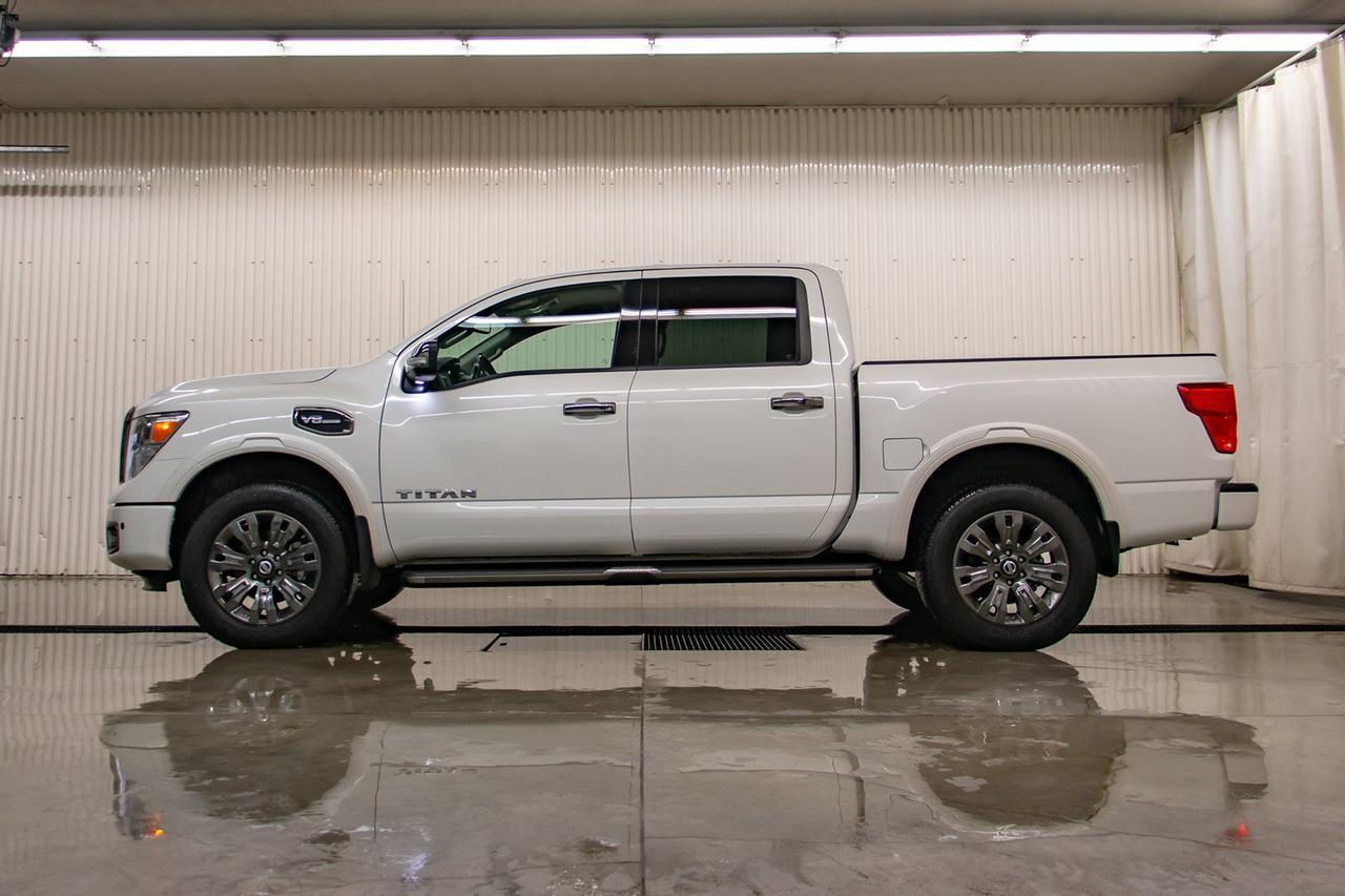 2017 Nissan Titan 4x4 Crew Cab Platinum Reserve Leather Nav BCam Red Deer AB