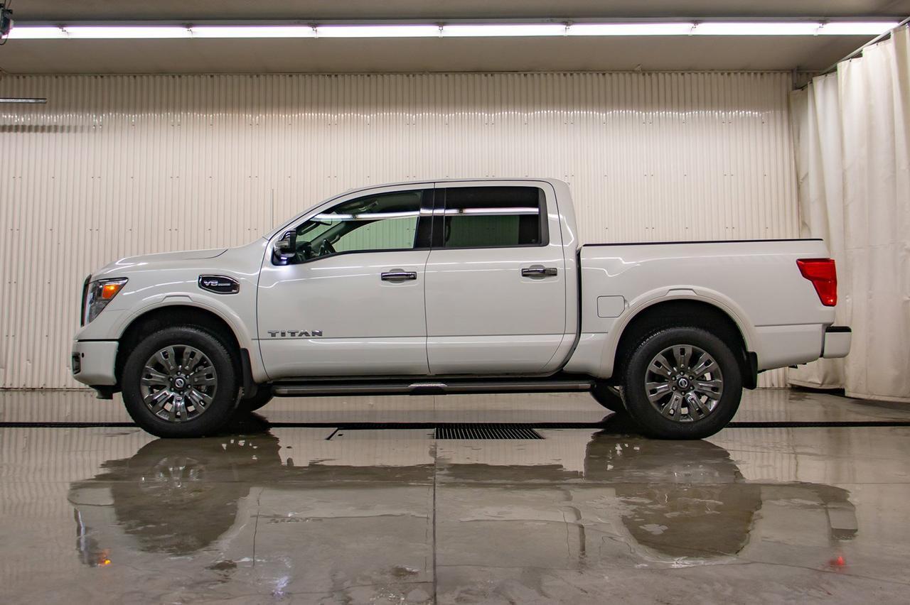 2017 Nissan Titan 4x4 Crew Cab Platinum Reserve Leather Nav BCam Red Deer AB