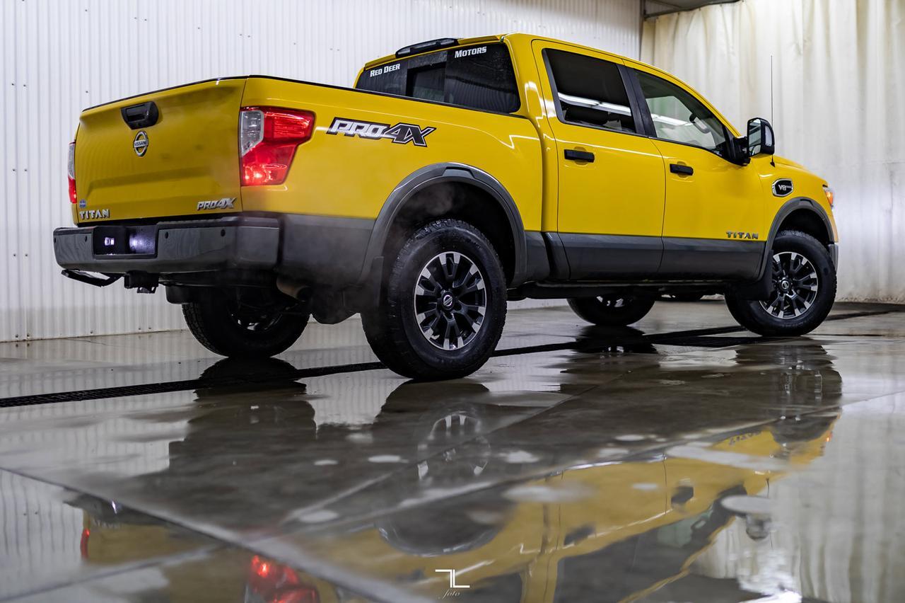2017 Nissan Titan 4x4 Crew Cab Pro-4X Leather Nav BCam Red Deer AB