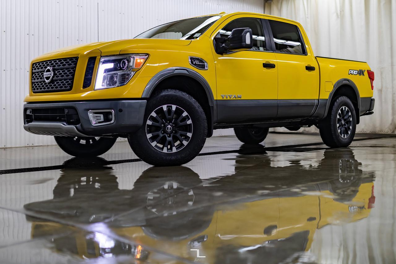2017 Nissan Titan 4x4 Crew Cab Pro-4X Leather Nav BCam Red Deer AB