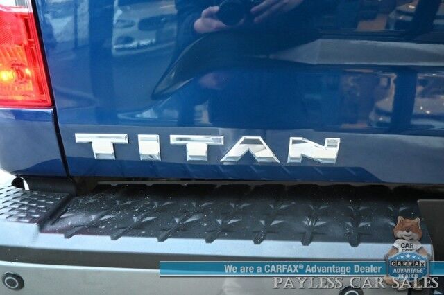 2017 Nissan Titan PRO-4X / 4X4 / 5.6L V8 / Crew Cab / Power & Heated Leather Seats / Rockford Fosgate Speakers / NAV / Blind Spot / Bluetooth / Back Up Camera / Keyless Entry & Start / Tonneau Cover / Bed Liner / Tow Pkg Anchorage AK