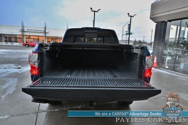 2017 Nissan Titan PRO-4X / 4X4 / 5.6L V8 / Crew Cab / Power & Heated Leather Seats / Rockford Fosgate Speakers / NAV / Blind Spot / Bluetooth / Back Up Camera / Keyless Entry & Start / Tonneau Cover / Bed Liner / Tow Pkg Anchorage AK