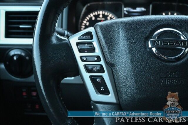 2017 Nissan Titan PRO-4X / 4X4 / 5.6L V8 / Crew Cab / Power & Heated Leather Seats / Rockford Fosgate Speakers / NAV / Blind Spot / Bluetooth / Back Up Camera / Keyless Entry & Start / Tonneau Cover / Bed Liner / Tow Pkg Anchorage AK