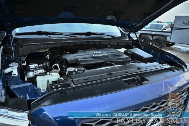 2017 Nissan Titan PRO-4X / 4X4 / 5.6L V8 / Crew Cab / Power & Heated Leather Seats / Rockford Fosgate Speakers / NAV / Blind Spot / Bluetooth / Back Up Camera / Keyless Entry & Start / Tonneau Cover / Bed Liner / Tow Pkg Anchorage AK