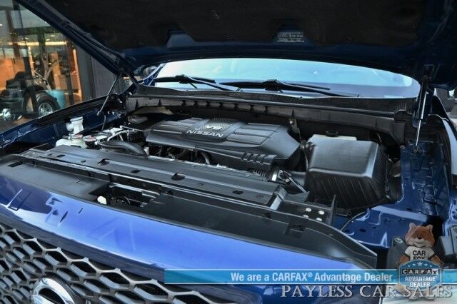 2017 Nissan Titan PRO-4X / 4X4 / 5.6L V8 / Crew Cab / Power & Heated Leather Seats / Rockford Fosgate Speakers / NAV / Blind Spot / Bluetooth / Back Up Camera / Keyless Entry & Start / Tonneau Cover / Bed Liner / Tow Pkg Anchorage AK