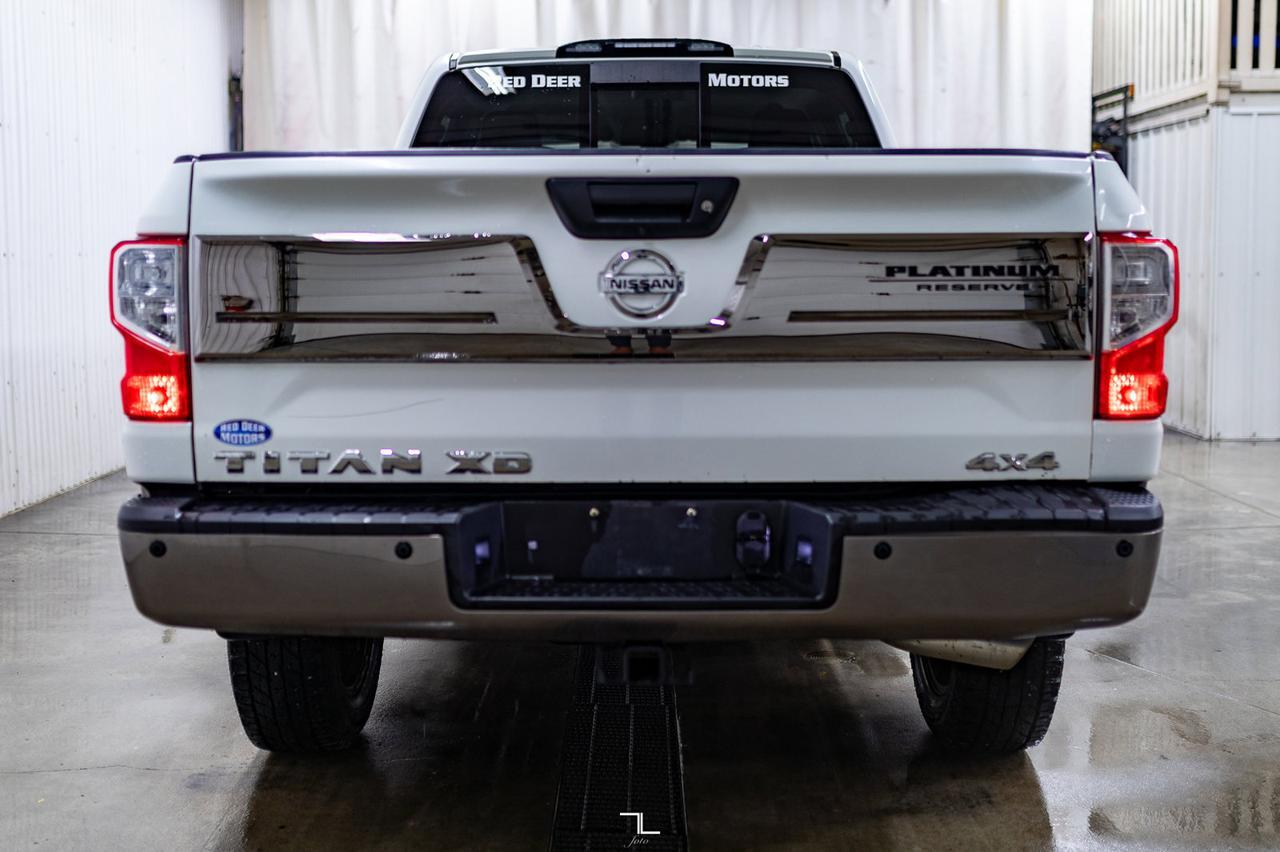 2017 Nissan Titan XD 4x4 Crew Cab Platinum Reserve Diesel Leather Roof Nav Red Deer AB