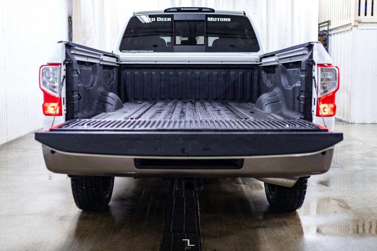 2017 Nissan Titan XD 4x4 Crew Cab Platinum Reserve Diesel Leather Roof Nav Red Deer AB