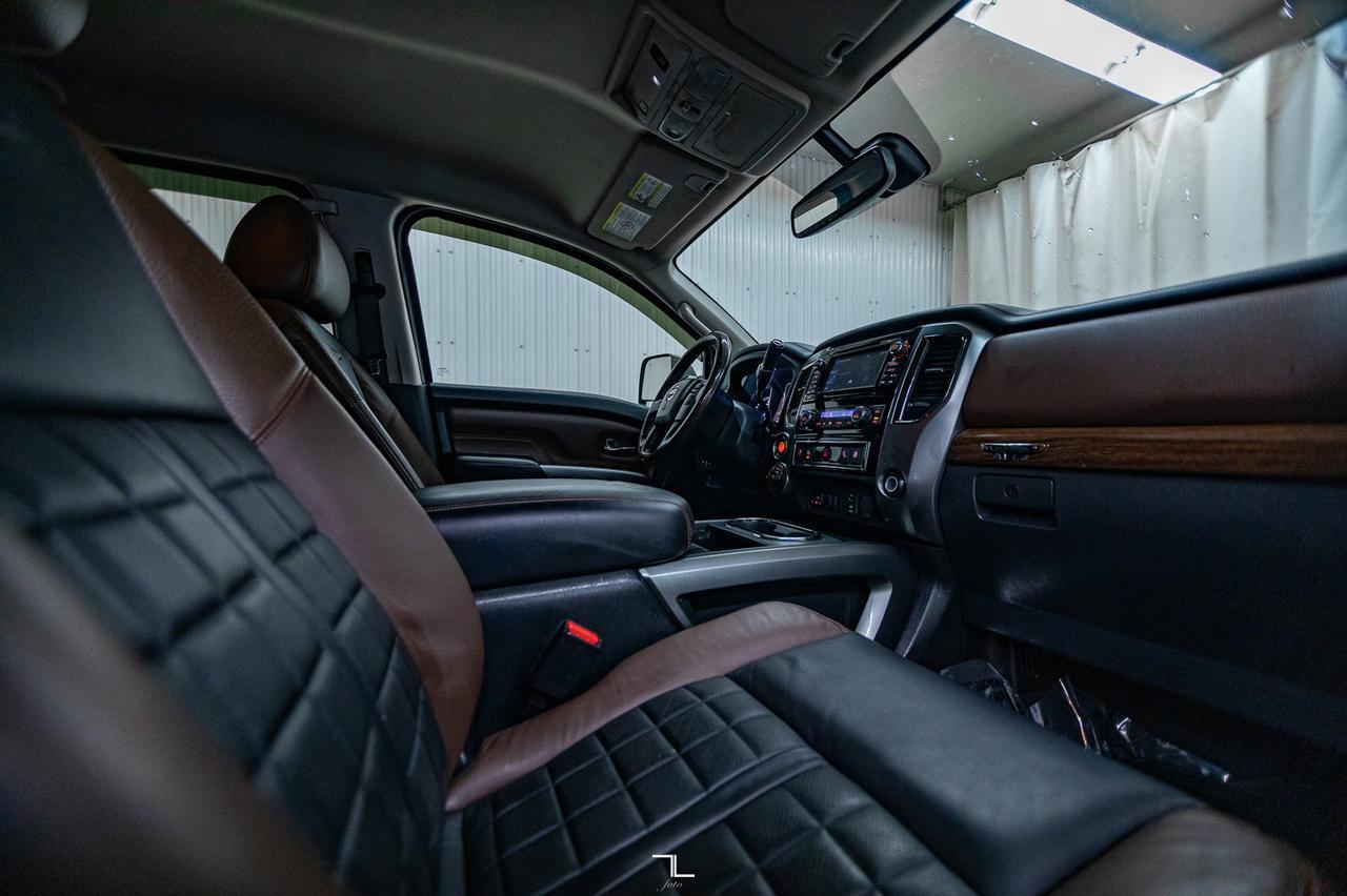 2017 Nissan Titan XD 4x4 Crew Cab Platinum Reserve Diesel Leather Roof Nav Red Deer AB