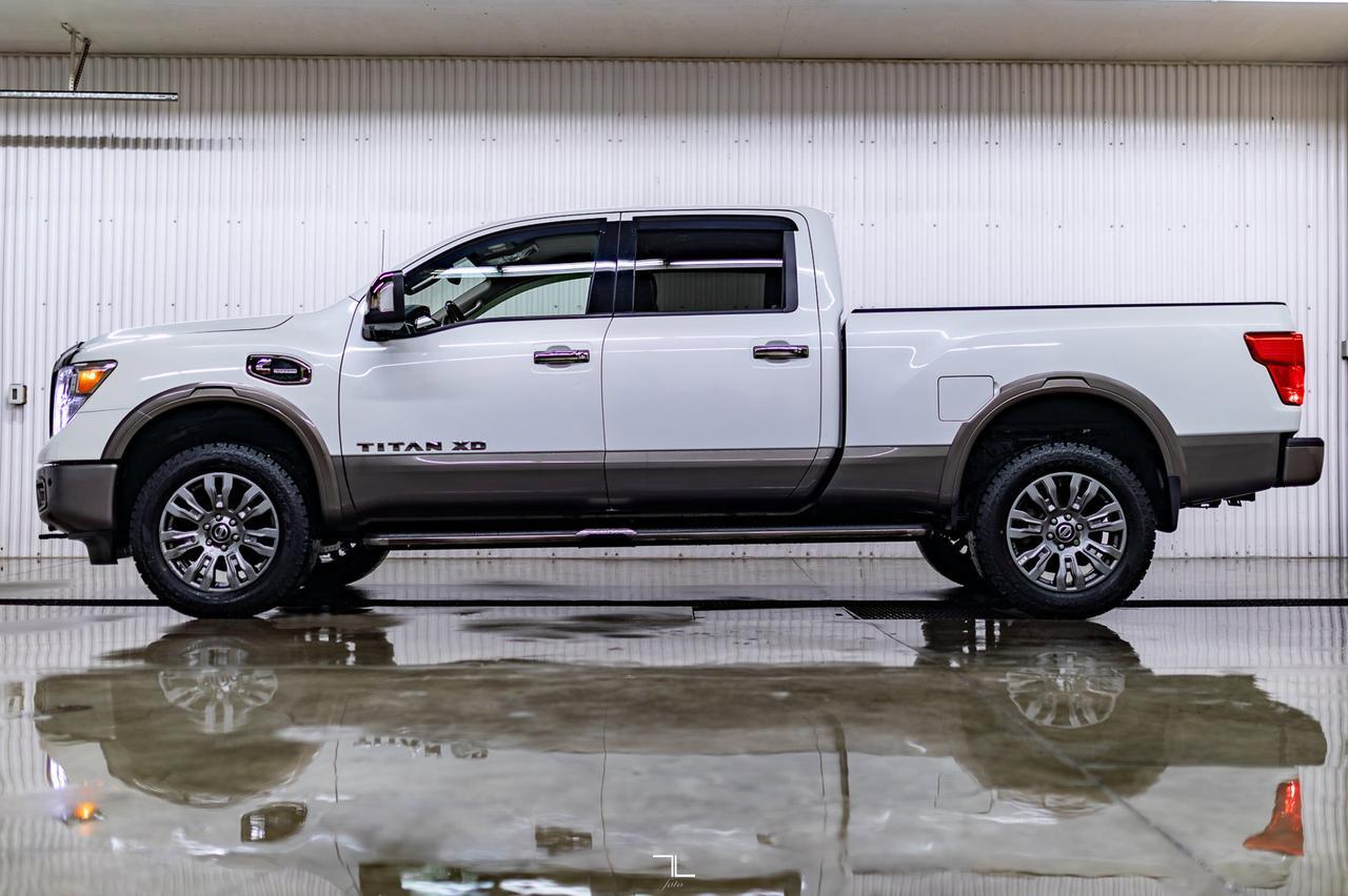 2017 Nissan Titan XD 4x4 Crew Cab Platinum Reserve Diesel Leather Roof Nav Red Deer AB