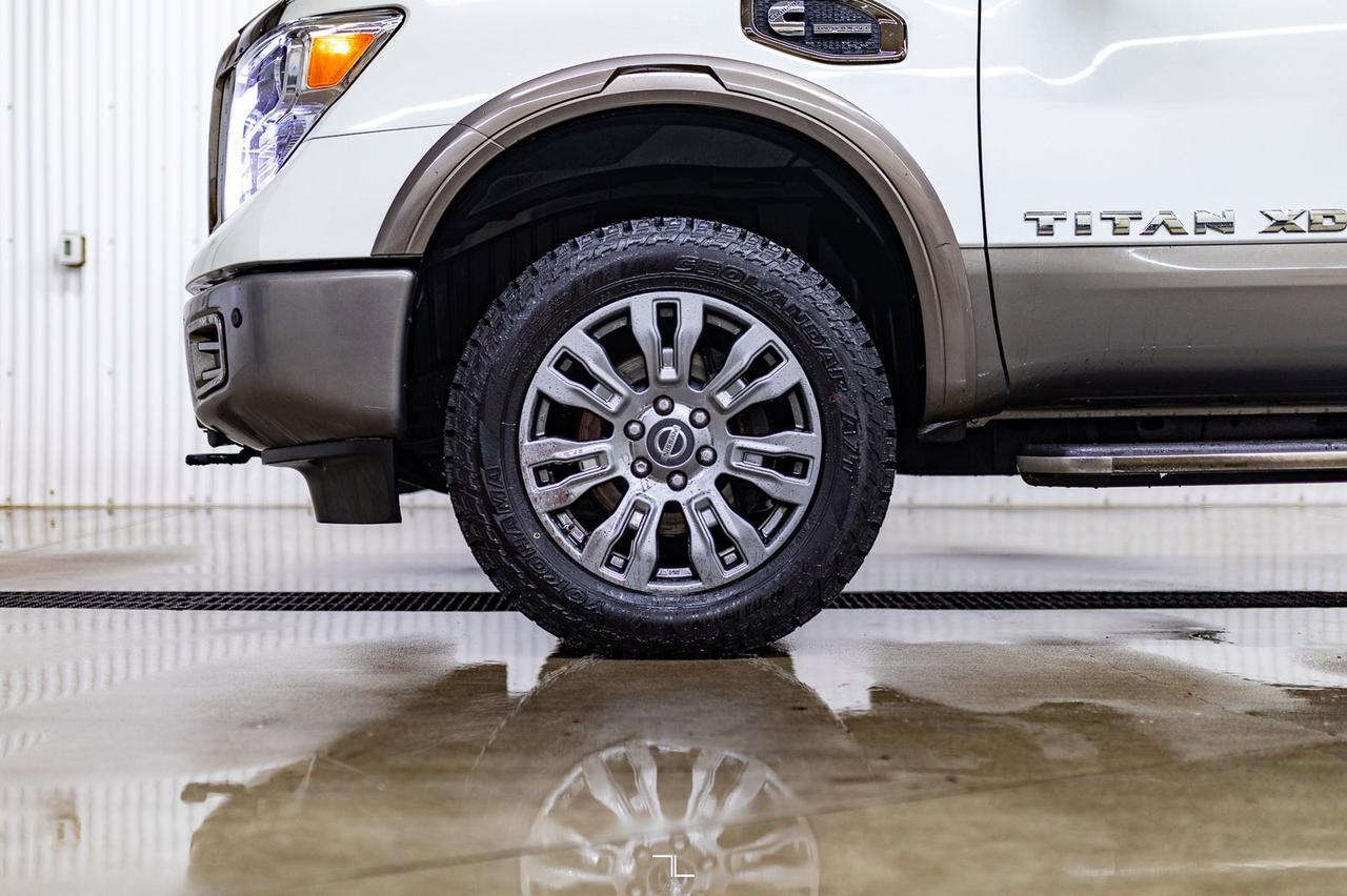 2017 Nissan Titan XD 4x4 Crew Cab Platinum Reserve Diesel Leather Roof Nav Red Deer AB